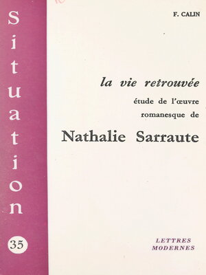 cover image of La vie retrouvée